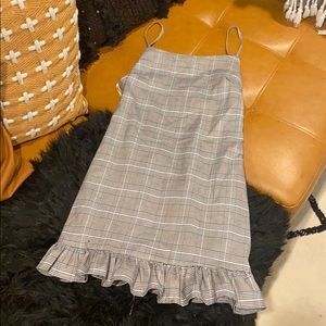 One Way Plaid mini dress BNWT